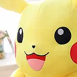 М'яка іграшка Пікачу 55 см, EL-2117-26 / Подушка покемон / Плюшева іграшка обіймашка, фото 7