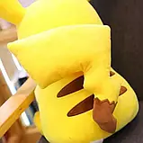 М'яка іграшка Пікачу 55 см, EL-2117-26 / Подушка покемон / Плюшева іграшка обіймашка, фото 9