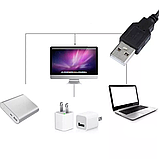 Комплект 2 шт Світлодіодна стрічка 5 м, від USB + пульт TV LED Strip CB-5050 / Лед підсвітка / RGB стрічка від повербанку, фото 5