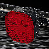 Велосипедний ліхтар задній габаритний, FY-328-4LED / Велоліхтар з функцією стоп-сигналу / Велофара, фото 4