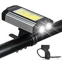 Велосипедний ліхтар, магніт, USB, 501-2XPE+COB / Велофара з водозахистом / Велоліхтар / Ліхтарик на велосипед