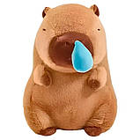 М'яка іграшка Капібара з інерційною сопелькою 90см / Капібара плюшева / Плюшева іграшка, фото 3