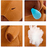 М'яка іграшка Капібара з інерційною сопелькою 90см / Капібара плюшева / Плюшева іграшка, фото 5