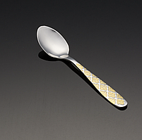 Ложка чайна "Ромб золотий", набір 6 штук