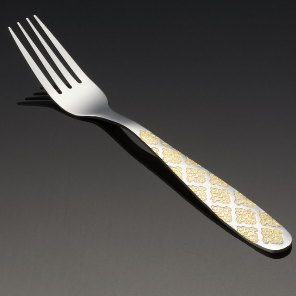 Набір столових виделок «Ромб золотий», 6 шт