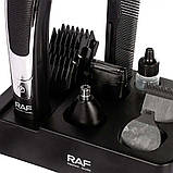 Машинка для стрижки (5 голівок + 8 насадок), від USB, RAF R4022 / Тример для волосся / Тример чоловічий, фото 6