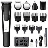 Машинка для стрижки (5 голівок + 8 насадок), від USB, RAF R4022 / Тример для волосся / Тример чоловічий, фото 10