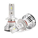 Комплект автомобільних LED ламп для фар 36W, 6000Lm, F2 H11 Solar / Світлодіодні лампи для машини / Автолампа, фото 5