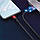 Кабель ESSAGER Fast Charging 5A USB-A to Type C 0.3m red, фото 6