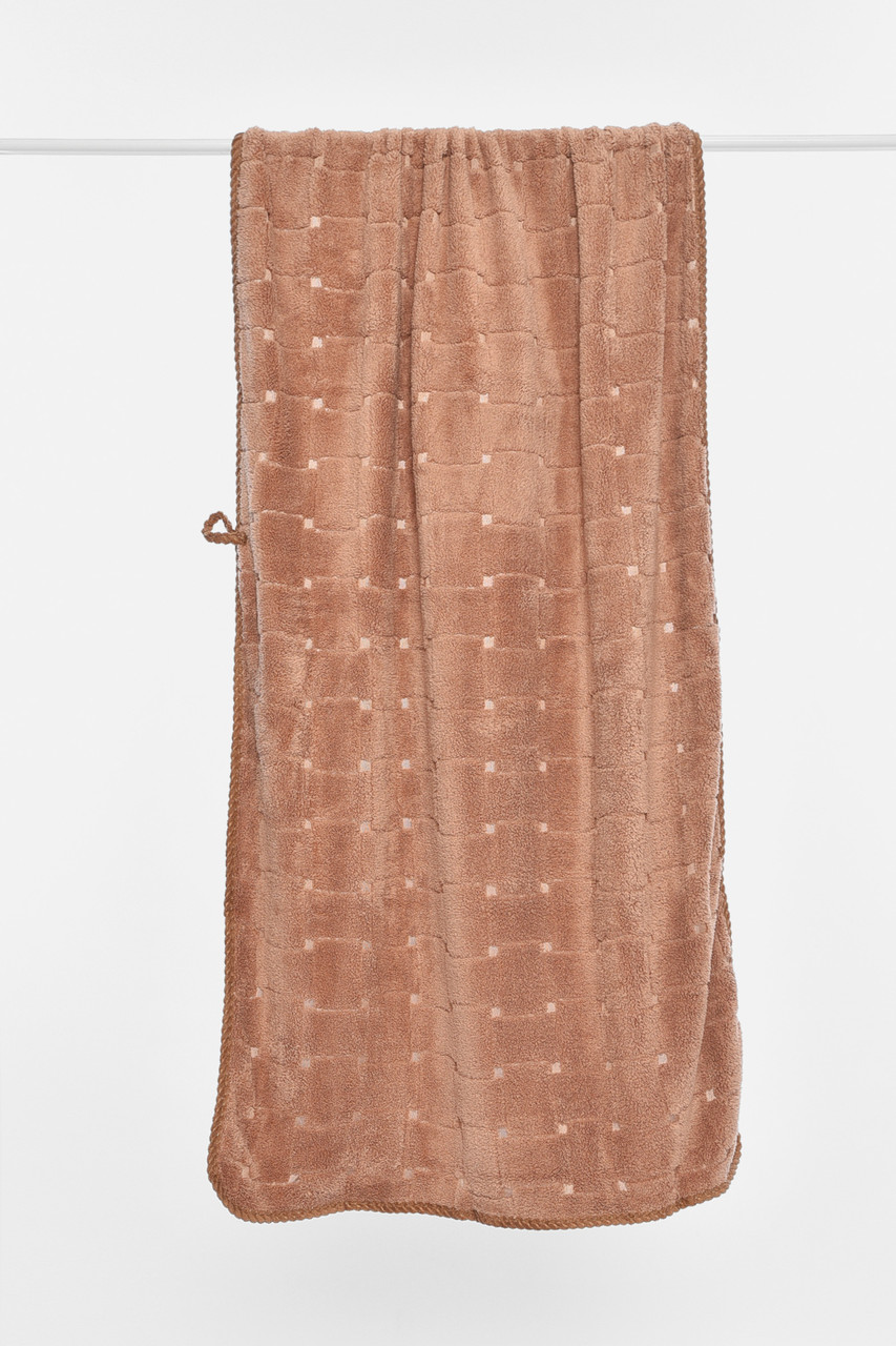 Рушник банний мікрофібра кольору мокко 196472P, фото 1