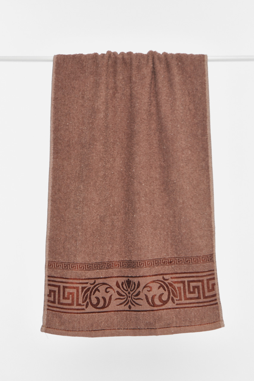Рушник для обличчя махровий кольору мокко 196460P, фото 1