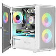 Корпус Logic concept PORTOS MESH+GLASS ARGB fans 3x120mm WHITE (AM-PORTOS-20-0000000-0002), фото 5