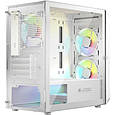 Корпус Logic concept PORTOS MESH+GLASS ARGB fans 3x120mm WHITE (AM-PORTOS-20-0000000-0002), фото 8