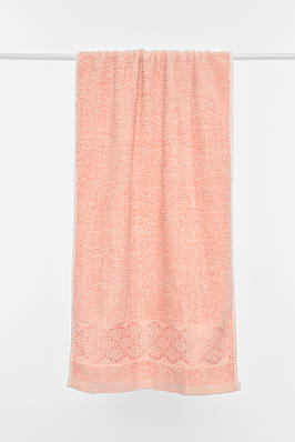 Рушник для обличчя махровий пудрового кольору 196455T Безкоштовна доставка