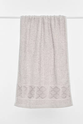 Рушник для обличчя махровий сірого кольору 196457T Безкоштовна доставка