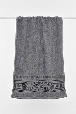 Рушник для обличчя махровий темно-сірого кольору 196461T Безкоштовна доставка