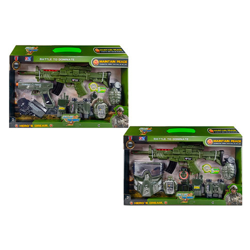 Набір із іграшковою зброєю військовий, 8 предметів, 2 різновиди M12-13, фото 1