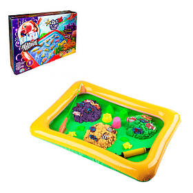 Настільна велика гра Danko Toys 2 в 1: "Клівова риболовля" і "Кінетичний пісок KIDSAND" KRKS-01-01U