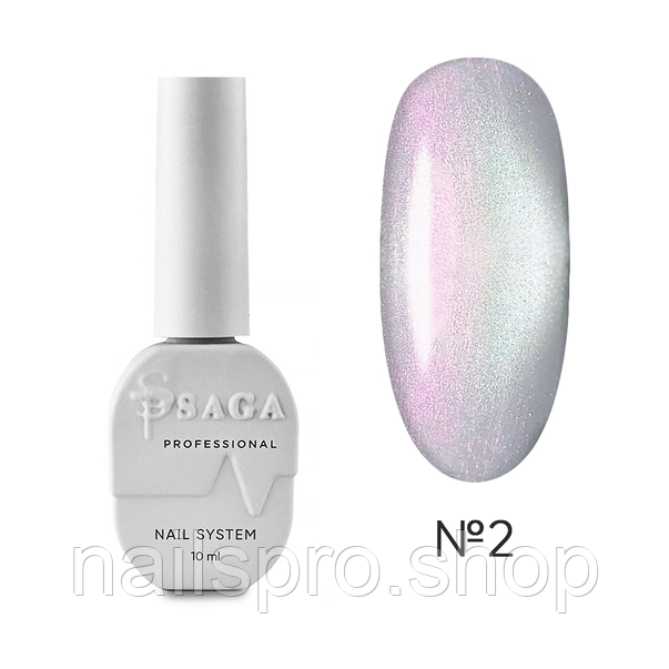 Котяче око гель-лак Saga Professional Silk Cat No2 10 мл