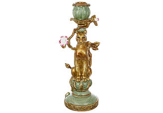 Декоративний свічник Пантера (свічка d=23мм), 10*9.5*26см