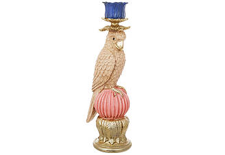 Декоративний свічник Папуга (свічка d=23мм), 9*8.7*28см