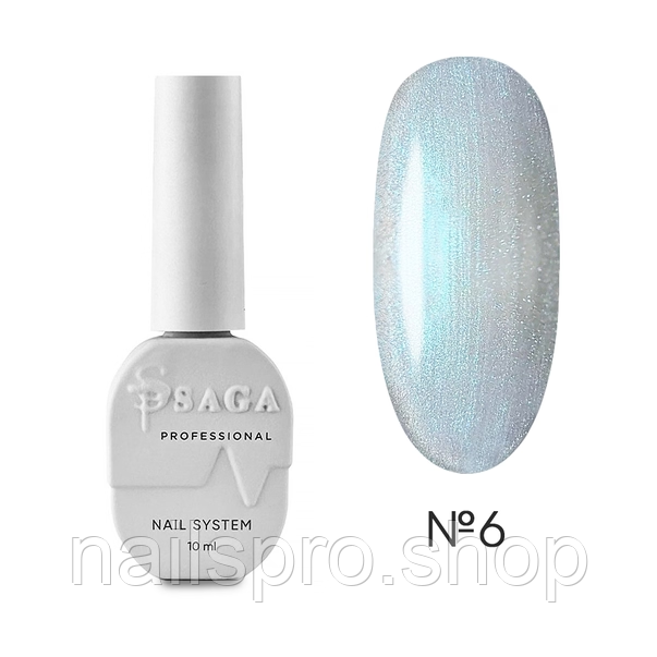 Котяче око гель-лак Saga Professional Silk Cat No6 10 мл