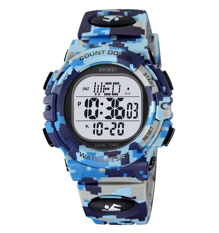 Спортивний годинник для підлітків Skmei 2164 (Blue Camo)
