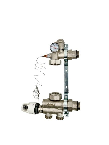 Змішувальний вузол NF для колекторів з НИЖНІМ ПІДКЛЮЧЕННЯМ (без насоса)