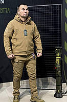 Костюм softshell цвет койот, Тактический костюм койот softshell на флісі