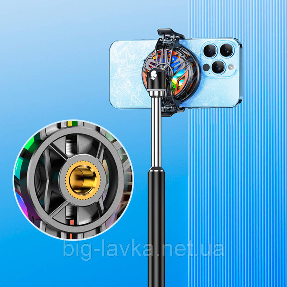 Кулер-радіатор GT31 для телефону з безшумною системою охолодження  Чорний, фото 1