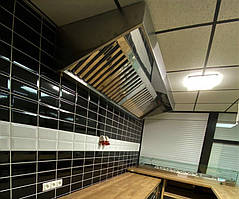 Парасолька витяжна пристінна з жироловителями 800х1200