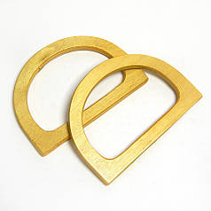 Фермуар для сумки дерев’яный, напівкільце, 12х8,5 см, світле дерево (2 шт)