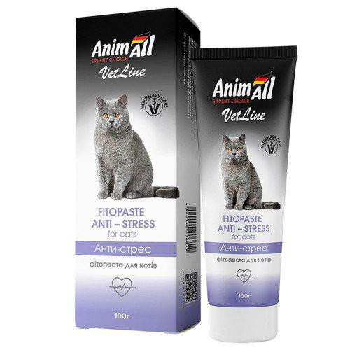 Фітопаста AnimAll VetLine Antistress для кішок, 100 г