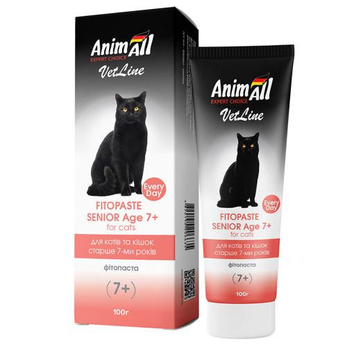 Фітопаста AnimAll VetLine Senior Age 7+ для котів старших 7 років, 100 г
