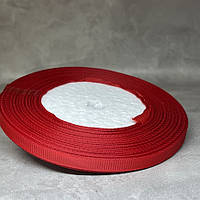 Репсова стрічка 0,6 см, колір червоний, арт 016447, 23 м, Червоний