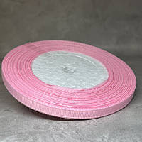 Репсова стрічка 0,6 см, колір рожевий, арт 016451, 23 м, Рожевий