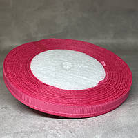 Репсова стрічка 0,6 см, колір рожевий, арт 016452, 23 м, Рожевий