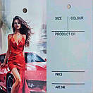 Бирки картонні Етикетки Паперові навісні для одягу картонний ярлик 1000 шт., фото 3