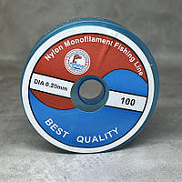Волосінь (мононить), круглий перетин- 0,2 мм, прозора, арт 017617, 85 м, Прозорий