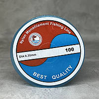 Волосінь (мононить), круглий перетин- 0,3 мм, прозора, арт 017618, 40 м, Прозорий