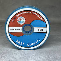 Волосінь (мононить), круглий перетин- 0,4 мм, прозора, арт 017619, 24,5 м, Прозорий