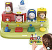 Дитяча клавішна іграшка бізіборд Інтерактивна ферма будиночок тварин Пальчикова гра розвиває слух і зір, фото 2