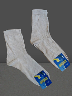 Шкарпетки чоловічі бавовна вставка сіточка р.25 бежевий. Від 12 пар по 8,50грн.