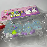 Сквіш « Таба лапка» 4 маленькі прозоро-блакитні лапки, фото 2