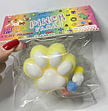 Сквіш « Таба лапка» Пухнаста жовто-біла, фото 2