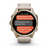 Garmin Fenix ​​8 смарт-годинник Amoled 43 мм Sapphire Soft Gold Fog Gray/Dark Sandstone 010-02903-11, фото 8