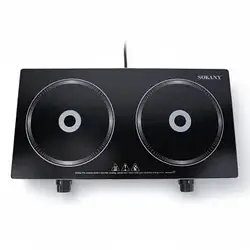 Плита інфрачервона дві конфорки 2400 Вт Sokany SK-224