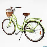 Велосипед міський Corso "Dream" DM-28064 + КОШИК (1) обладнання Shimano Nexus-3, 3 швидкості, алюмінієва рама, кошик, фара, фото 4