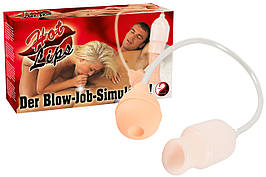 Симулятор оральних ласк з вакуумною помпою Hot Lips – незабутні відчуття