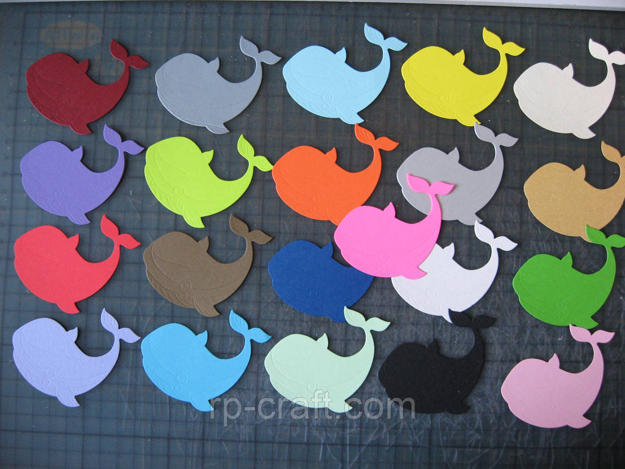 Вирубування з паперу та картону. Кит, 58х75 мм, фото 1